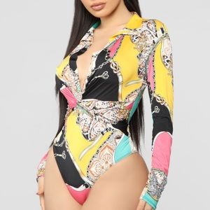 She's The One Bodysuit - Jade/Pink